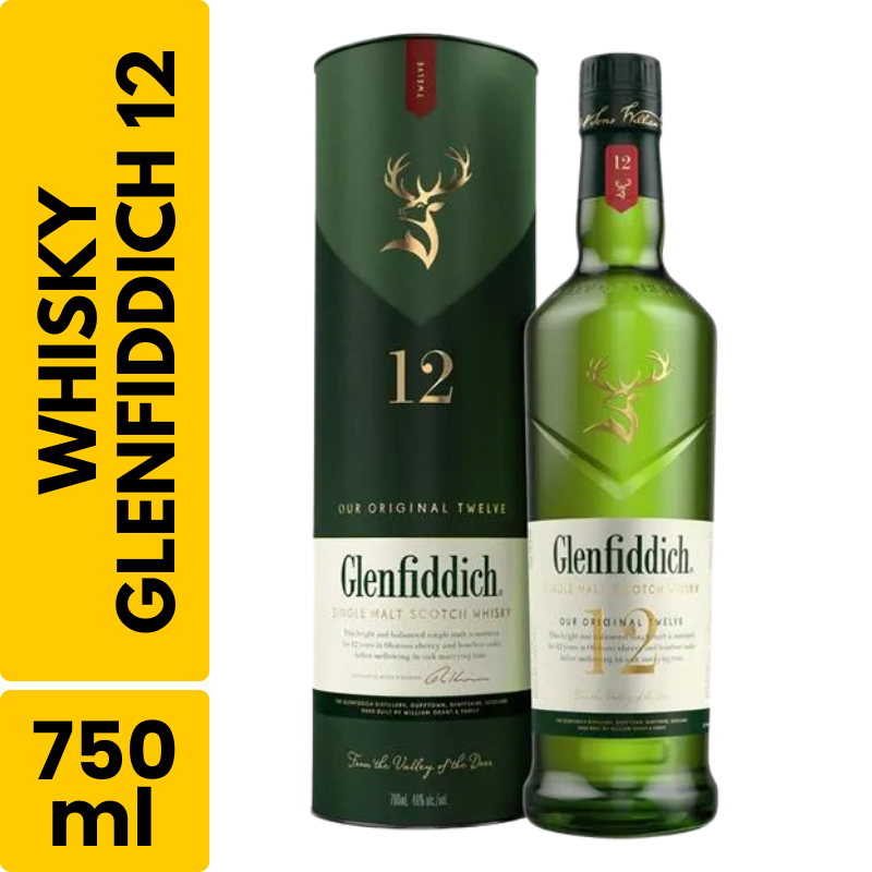 Whisky Glenfiddich 12 Anos (750ml)