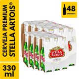 Cerveja Stella Artois Long Neck (330ml) - Pack com 48