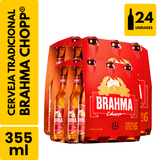 Cerveja Brahma Chopp Long Neck (355ml) - Pack com 24