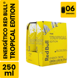 Energético Red Bull Tropical Edition (250ml) - Pack com 6