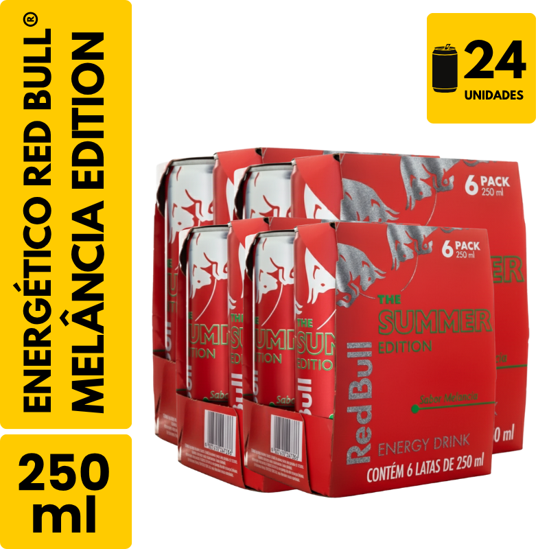 Energético Red Bull Melância Edition (250ml) - Pack com 24