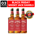[ATACADO] 3x Whisky Jack Daniels Sabores (1000ml)