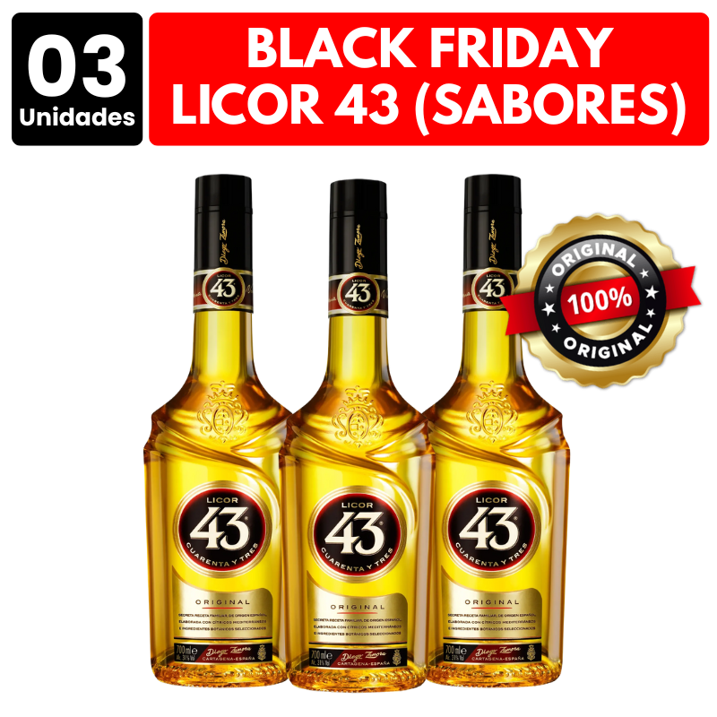 [ATACADO] 3x Licor 43 (Sabores) (700ml)