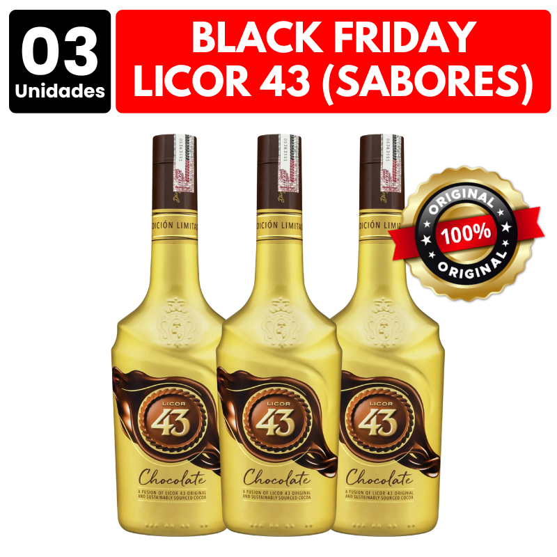 [ATACADO] 3x Licor 43 (Sabores) (700ml)