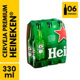 Cerveja Heineken Long Neck (330ml) - Pack com 6