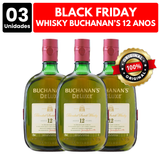 [ATACADO] 3x Whisky Buchanan's 12 Anos (1000ml)