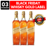 [ATACADO] 3x Whisky Johnnie Walker Gold Label (750ml)