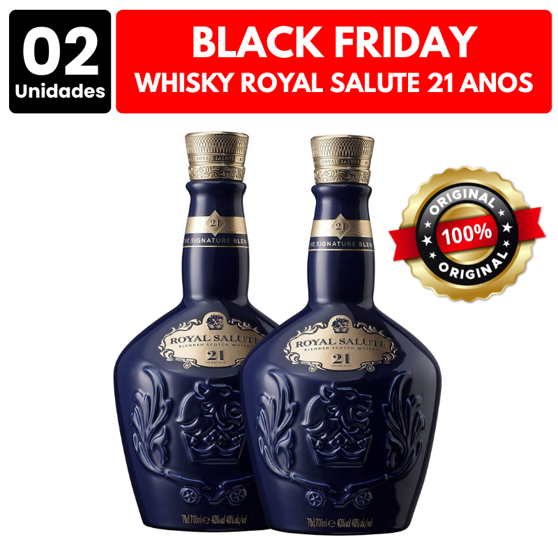 [ATACADO] 3x Whisky Royal Salute 21 Anos (750ml)