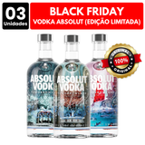 [ATACADO] 3x Vodka Absolut Edição Limitada (700ml)
