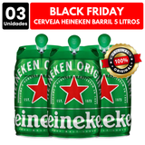 [ATACADO] 3x Cerveja Heineken Barril (5000ml)