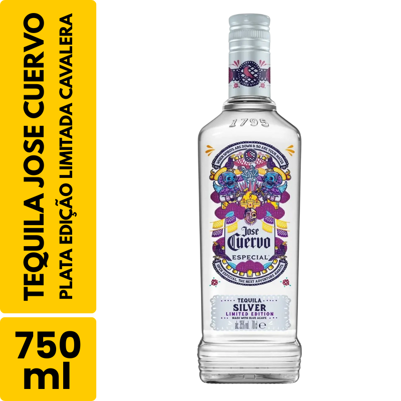 Tequila Jose Cuervo Plata Edição Limitada Calavera (750ml)