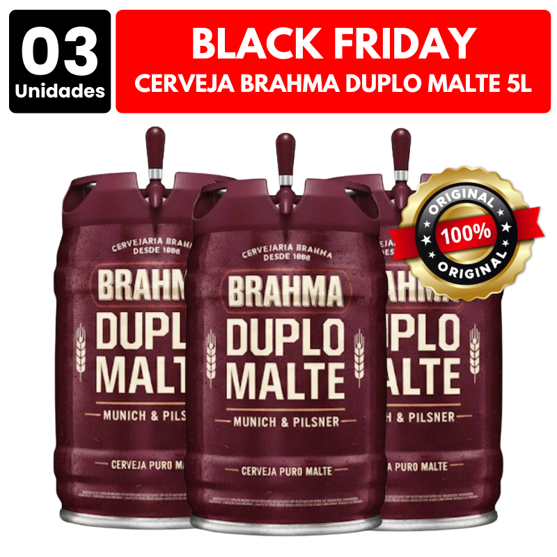 [ATACADO] 3x Cerveja Brahma Duplo Malte (5000ml)