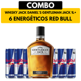 [COMBO] 1 Whisky Jack Daniels Gentleman Jack 1L + 6 Energéticos Red Bull