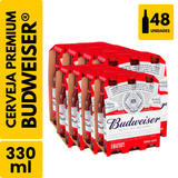 Cerveja Budweiser Long Neck (330ml) - Pack com 48