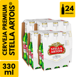 Cerveja Stella Artois Long Neck (330ml) - Pack com 24