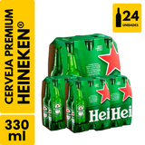 Cerveja Heineken Long Neck (330ml) - Pack com 24