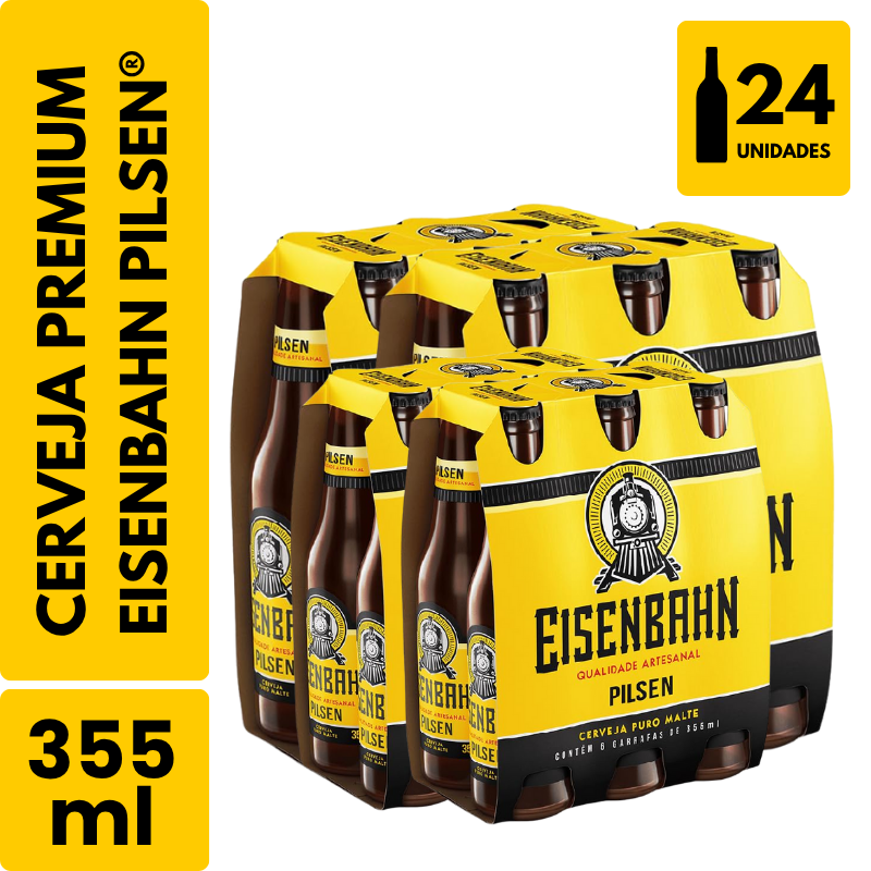 Cerveja Eisenbahn Long Neck (355ml) - Pack com 24