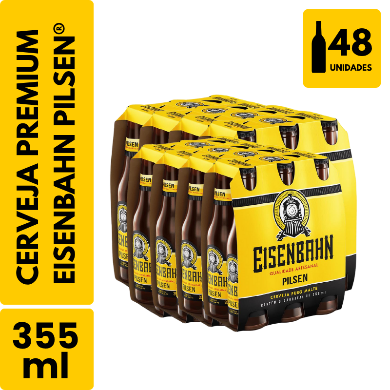 Cerveja Eisenbahn Long Neck (355ml) - Pack com 48