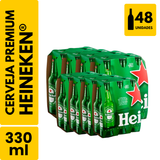 Cerveja Heineken Long Neck (330ml) - Pack com 48